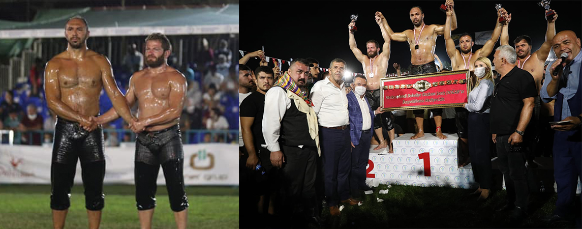 PAMUKKALE YAĞLI GÜREŞLERİNDE BAŞPEHLİVAN ALİ GÜRBÜZ OLDU