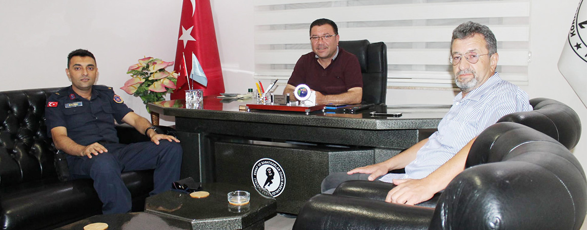 İLÇE JANDARMA KOMUTANI KILINÇ’TAN ESNAF ODASINA ZİYARETİ