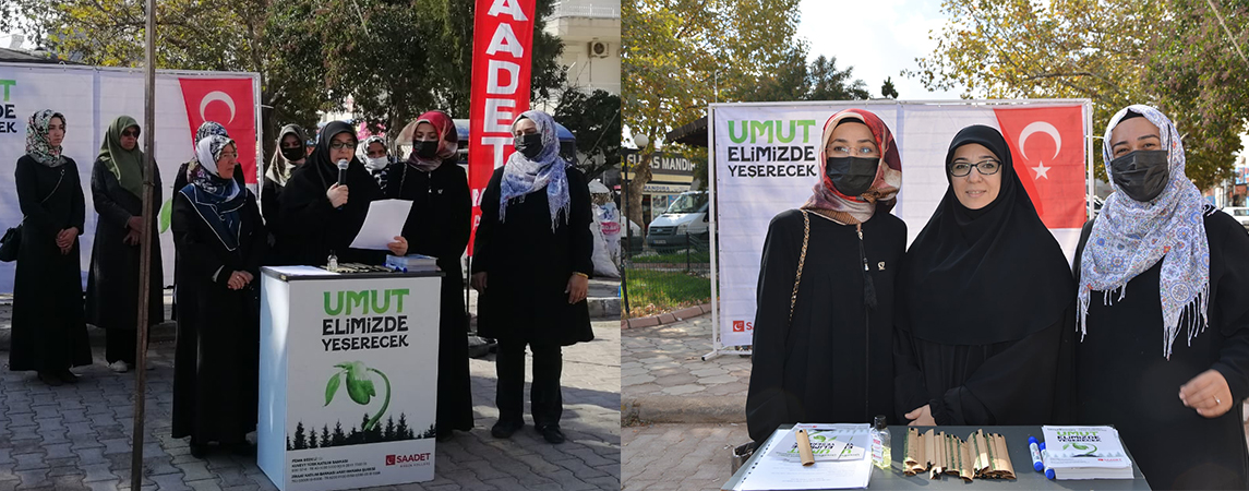 SAADET PARTİSİ KADIN KOLLARI, “NECMETTİN ERBAKAN UMUT ORMANI” KAMPANYASI BAŞLATTI